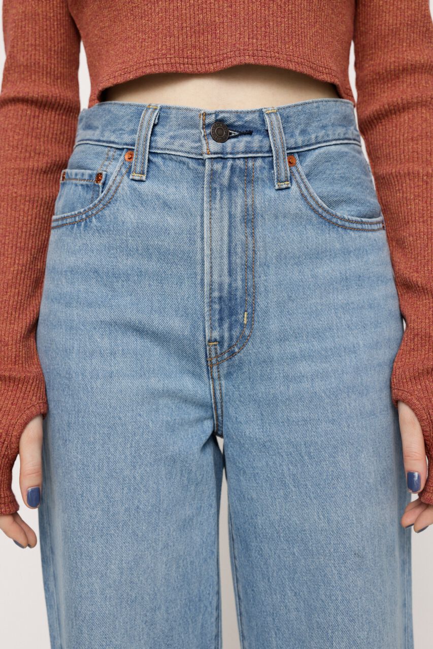 SLY「LEVI&rsquo;S別注 RIBCAGE WIDE LEG」|デニム|