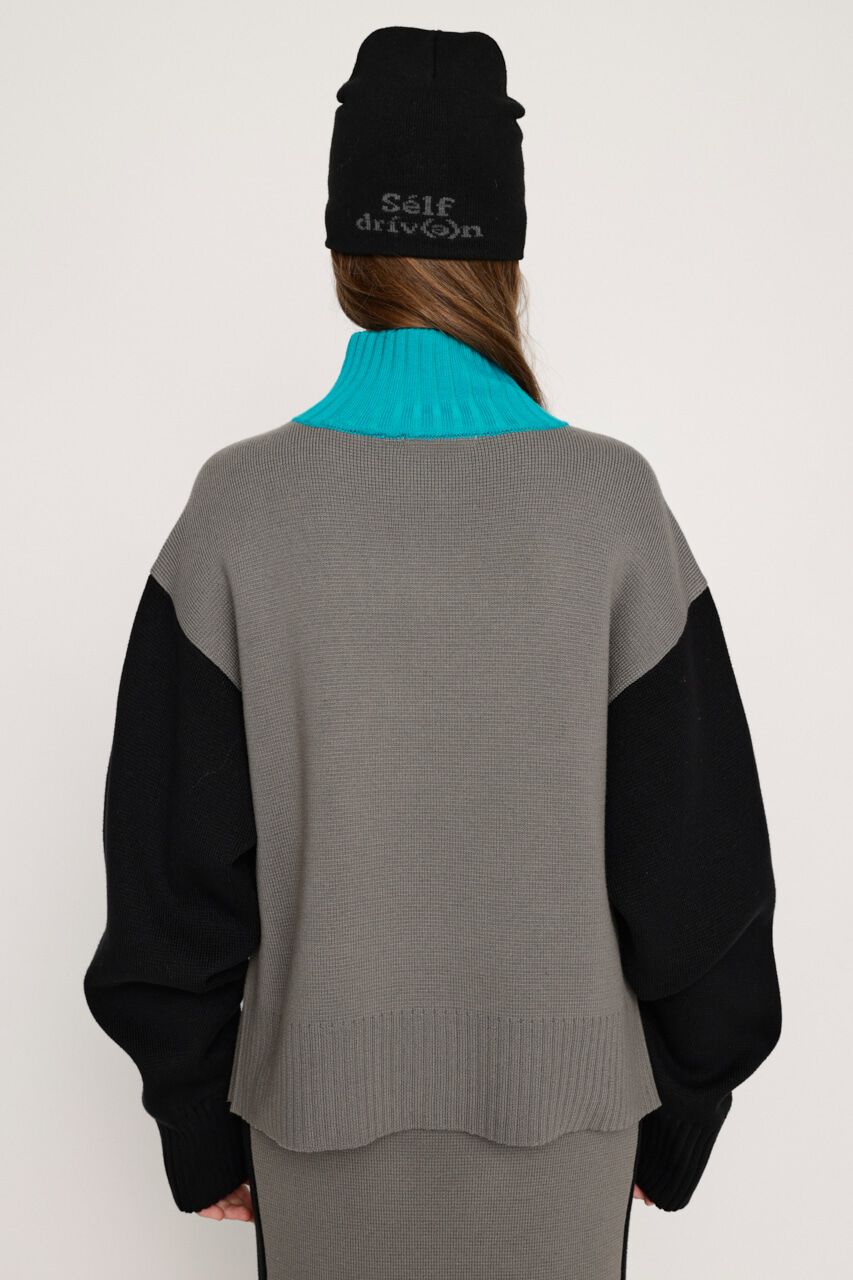 SLY「MILANO RIB ZIP トップス」|ニット・セーター|