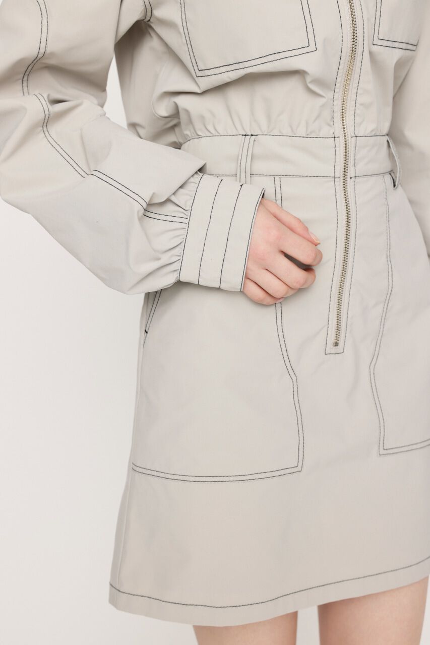 SLY「FRONT ZIP STITCH ショートワンピース」|ワンピース|