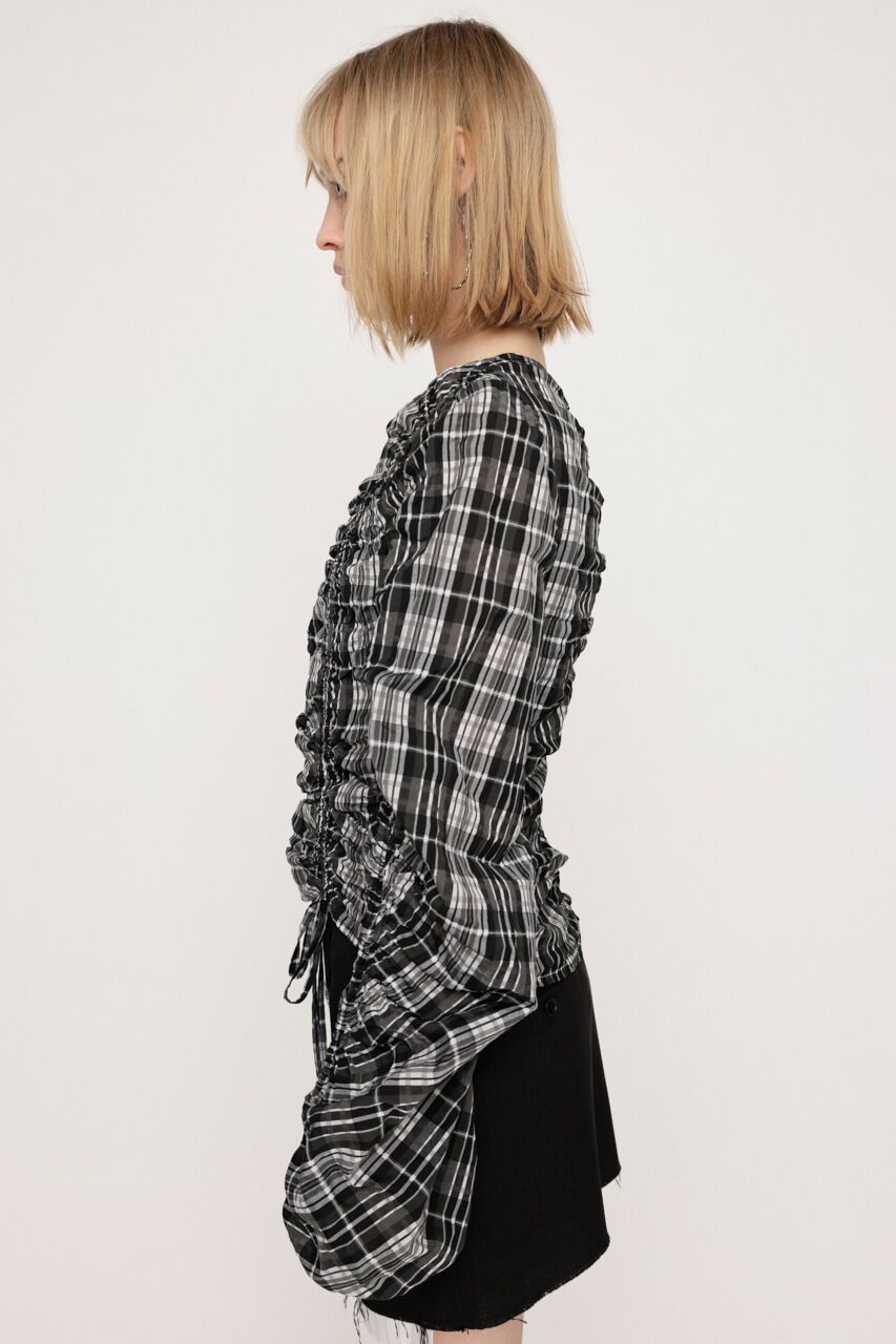 SLY「CUT OUT VOLUME SLEEVE トップス」|シャツ・ブラウス|