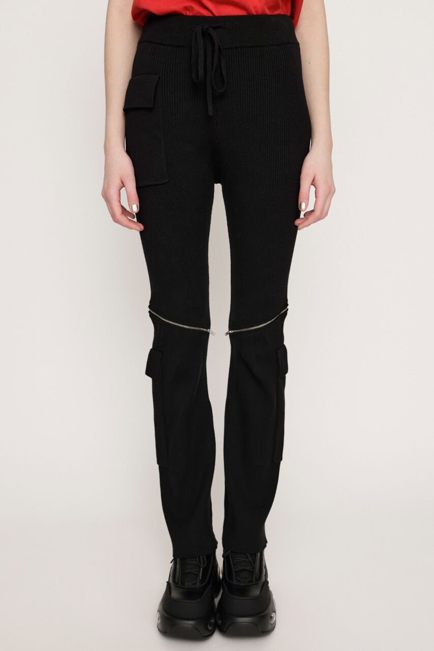 SLY「KNEE ZIP KNIT FLARE パンツ」|その他|
