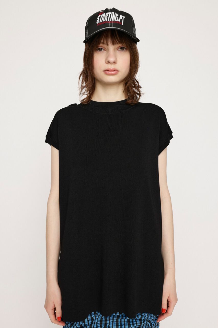 SLY「WASHABLE H／N トップス」|ニット・セーター|BLK