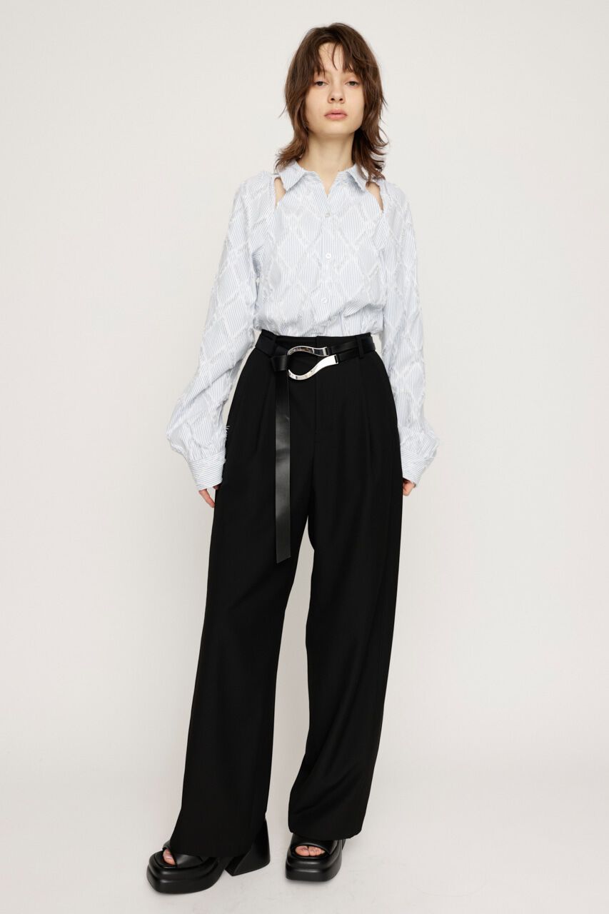 SLY「SHOULDER CUT FRINGE シャツ」|シャツ・ブラウス|