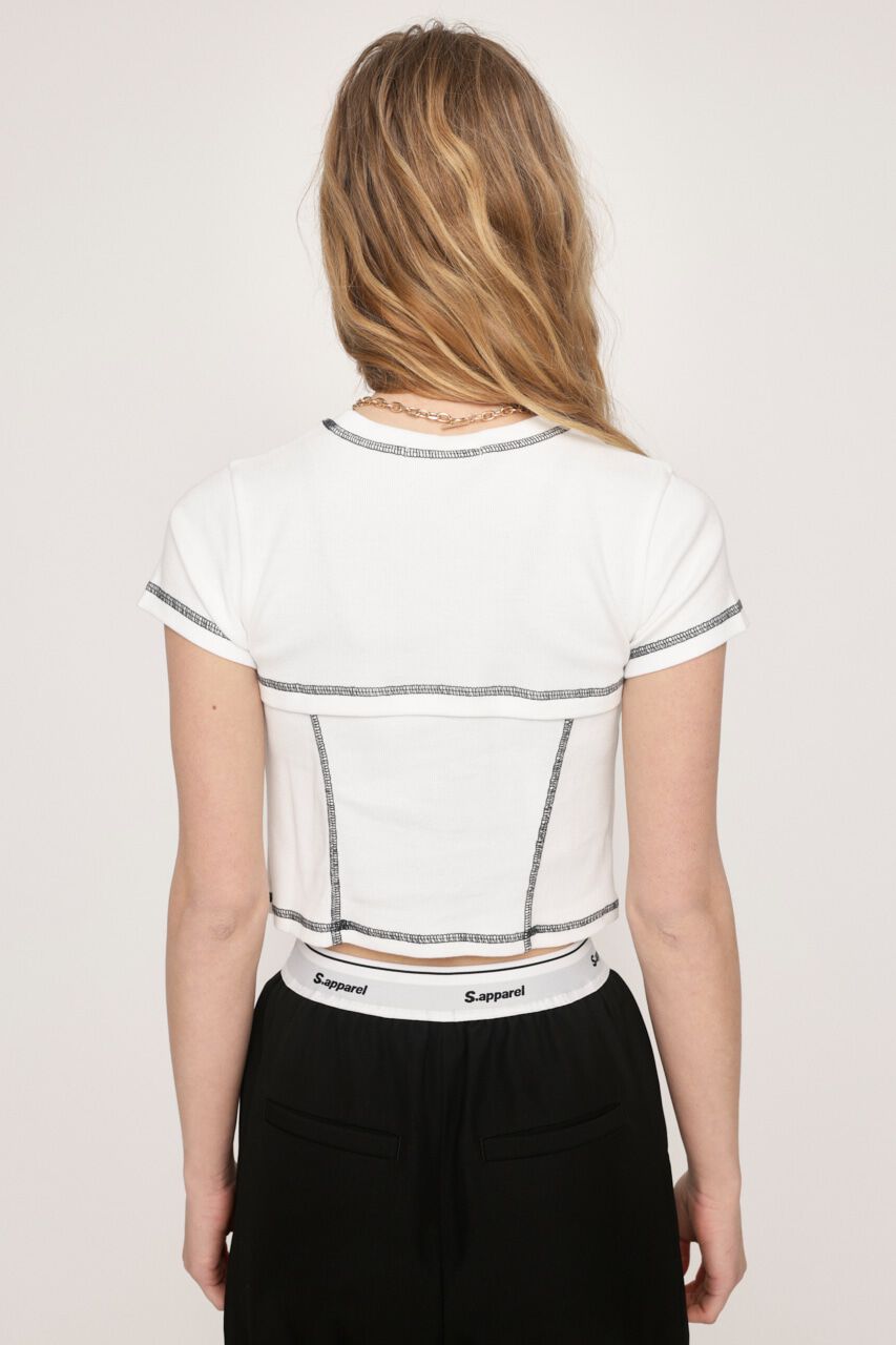 SLY「BI COLOR STITCH トップス」|Tシャツ・カットソー|