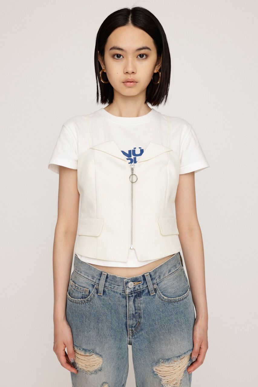 SLY「FRONT ZIP TIDY BUSTIER」|キャミソール|