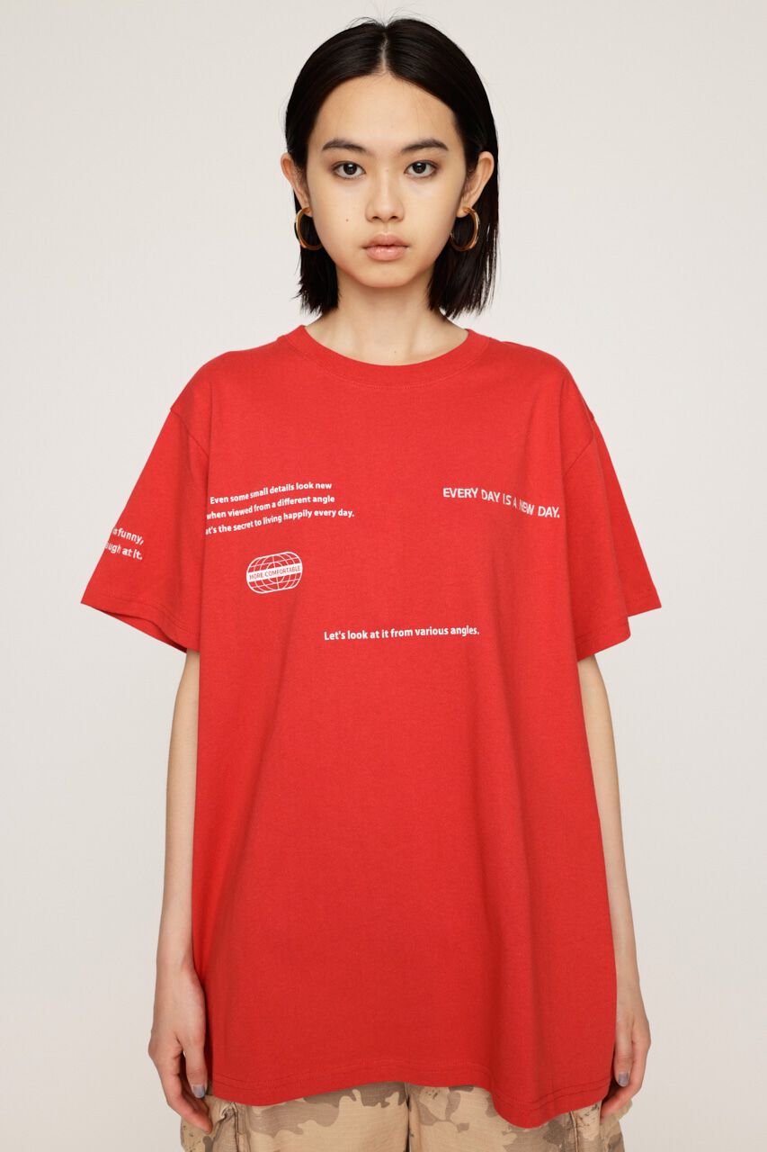 SLY「RANDOM LOGO PRINT Tシャツ」|Tシャツ・カットソー|