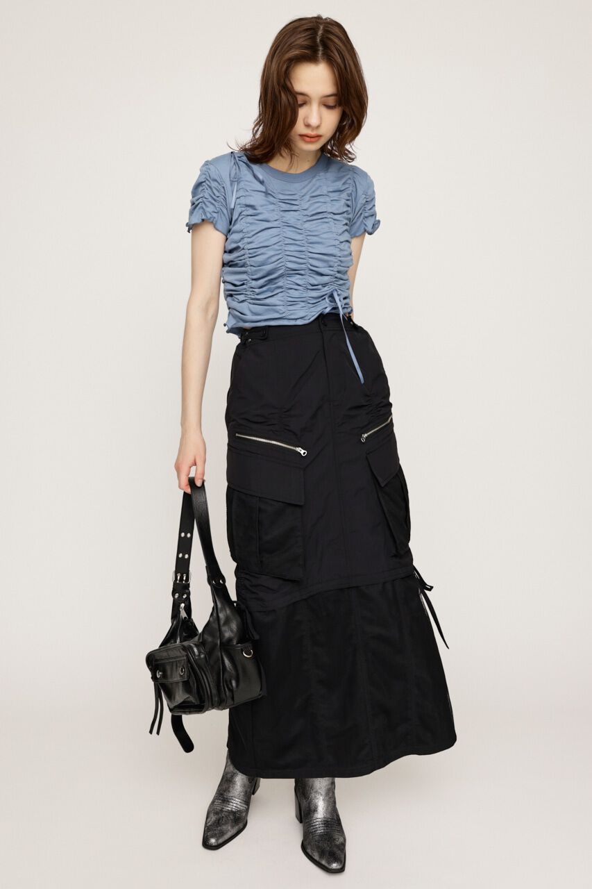 SLY「MESH DOCKING MILITALY スカート」|スカート|