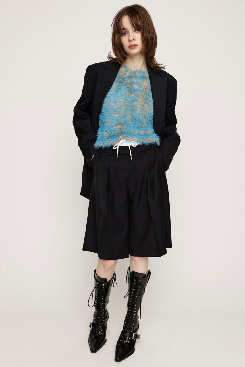 SLY「MIX SHAGGY TINY Tシャツ」|ニット・セーター|