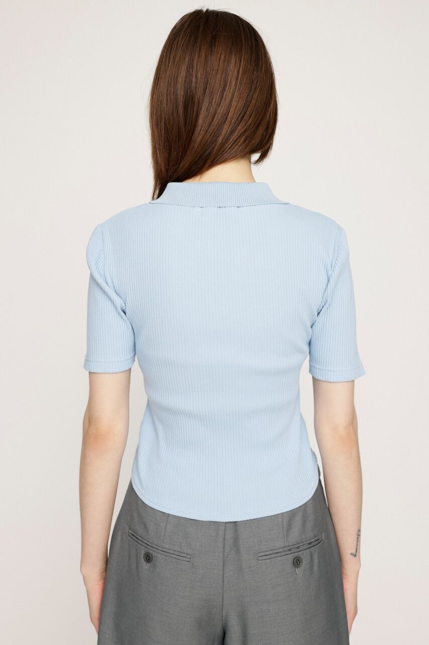 SLY「FRONT GATHER ZIP トップス」|Tシャツ・カットソー|