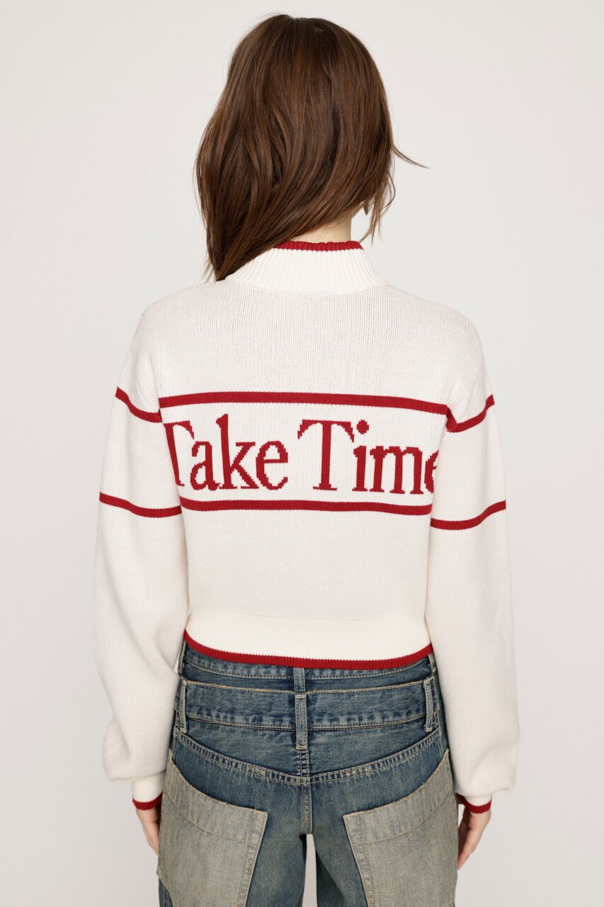 SLY「LINE LOGO ZIP カーディガン」|カーディガン|