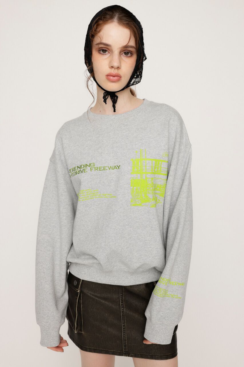 SLY「PHOTO LOGO SW トップス」|Tシャツ・カットソー|T.GRY