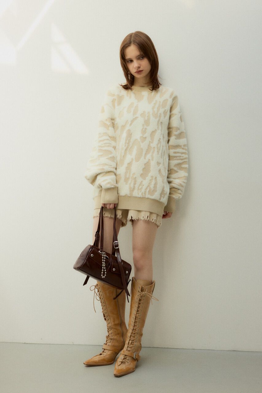 SLY「LEOPARD MOLLE JQ トップス」|ニット・セーター|