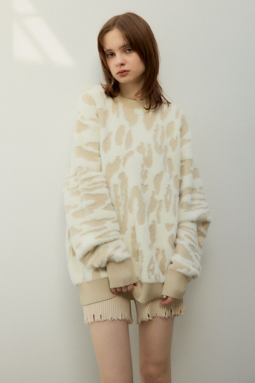 SLY「LEOPARD MOLLE JQ トップス」|ニット・セーター|