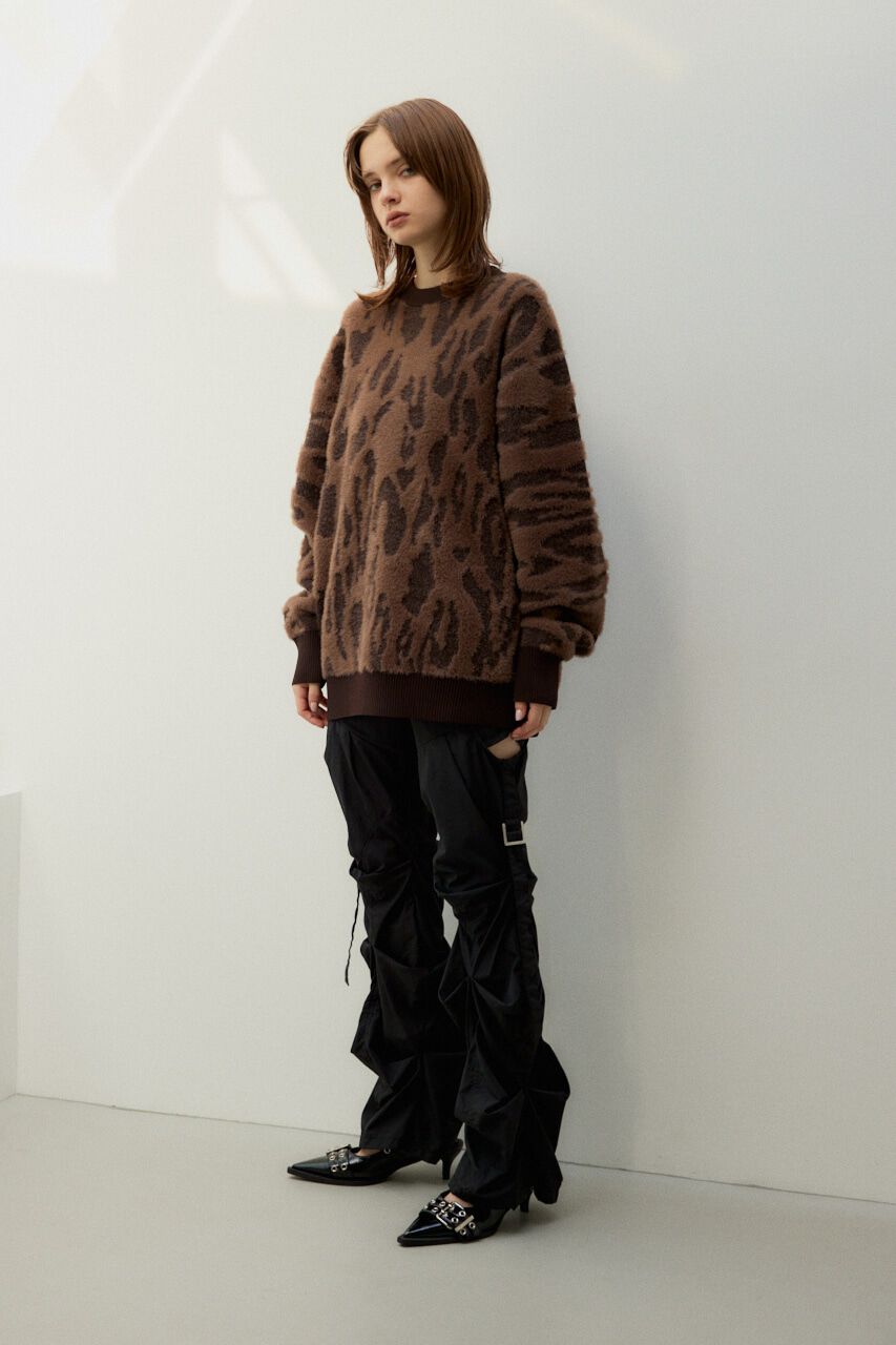 SLY「LEOPARD MOLLE JQ トップス」|ニット・セーター|