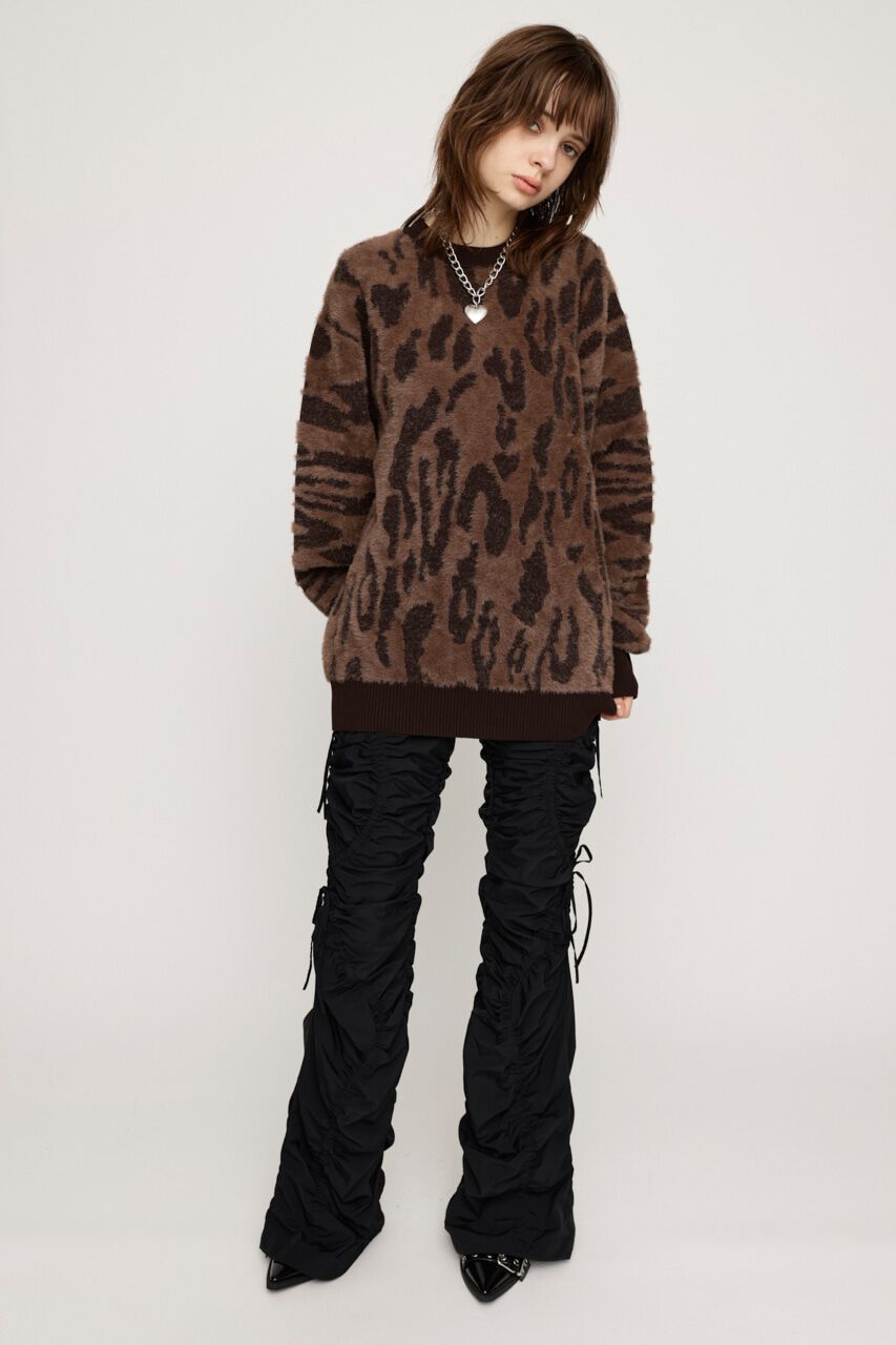SLY「LEOPARD MOLLE JQ トップス」|ニット・セーター|
