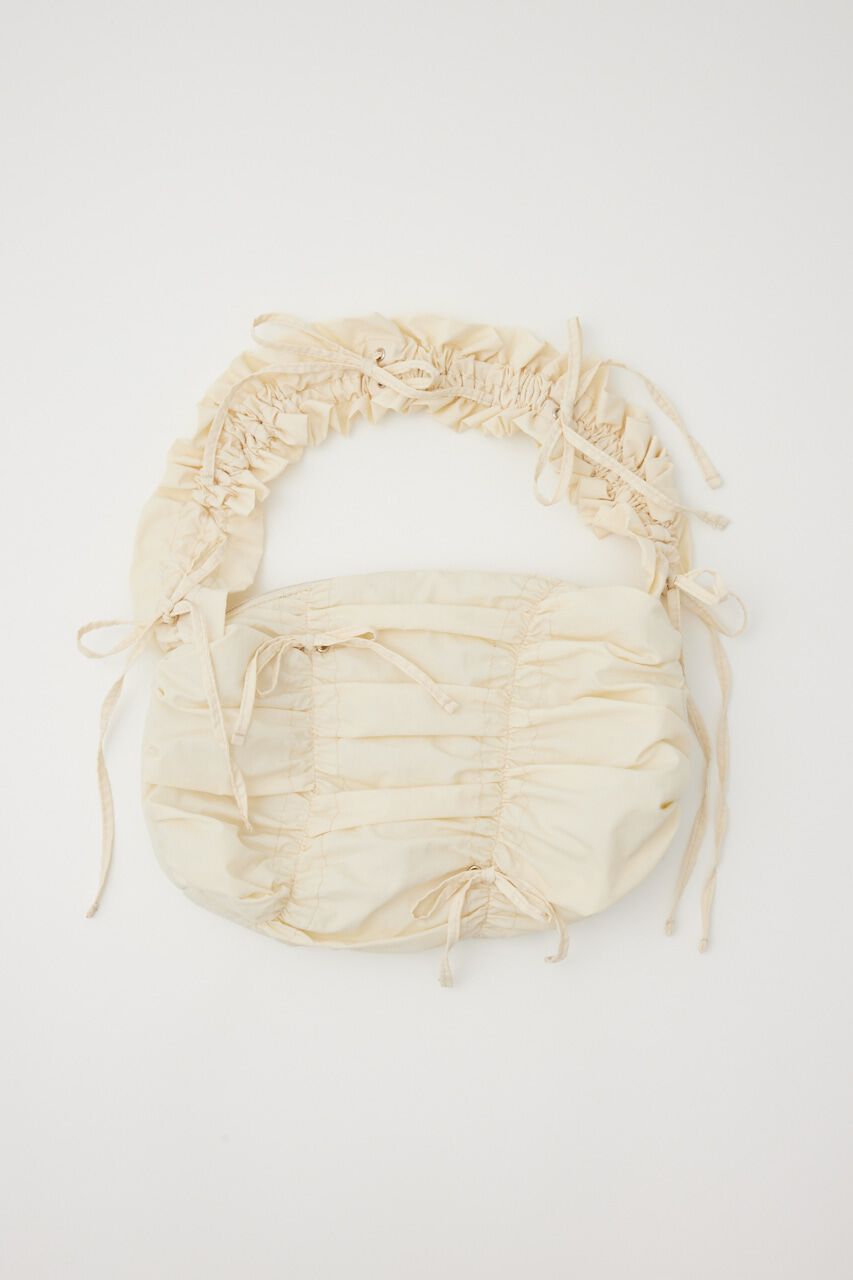 SLY「SHIRRING RIBBON NYLON バッグ」|その他|O/WHT1