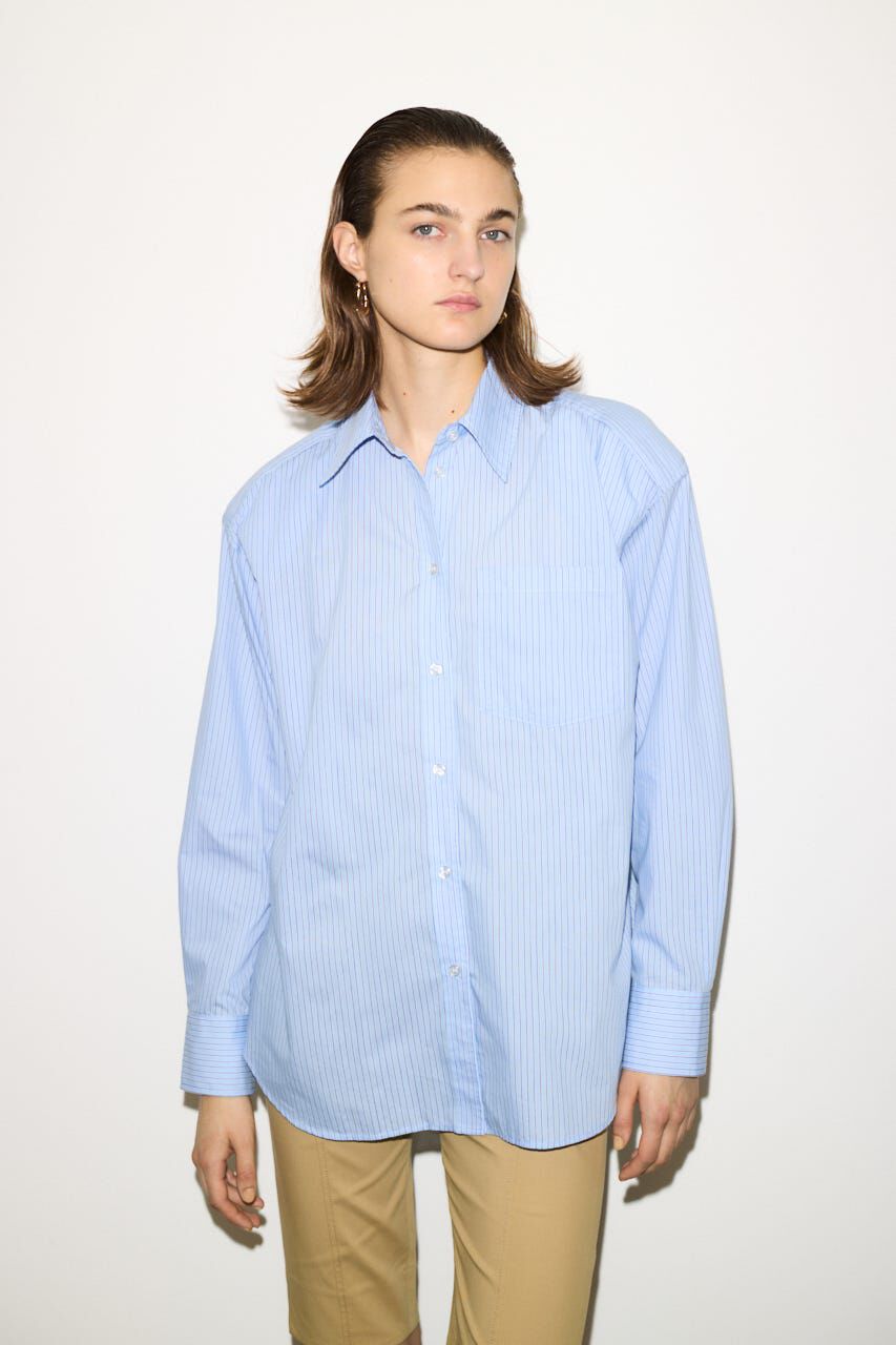 SLY「SHOULDER PAD IN シャツ」|シャツ・ブラウス|M/BLU7