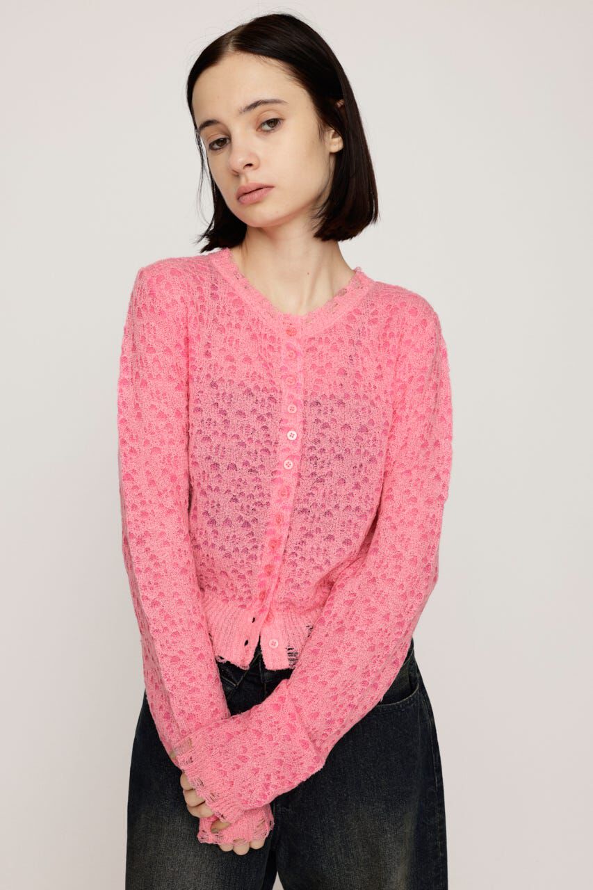 SLY「TWIN BLOOM KNIT カーディガン」|カーディガン|PNK