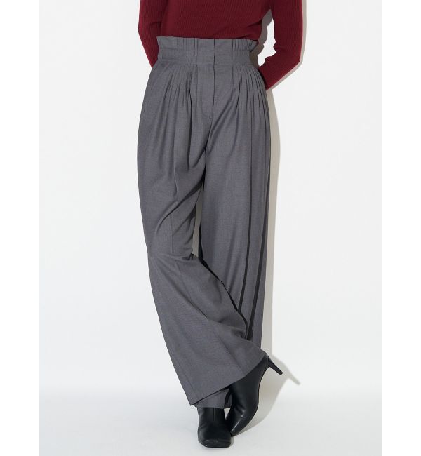 ELENDEEK「WAIST PIN TUCK PT」|その他|グレー