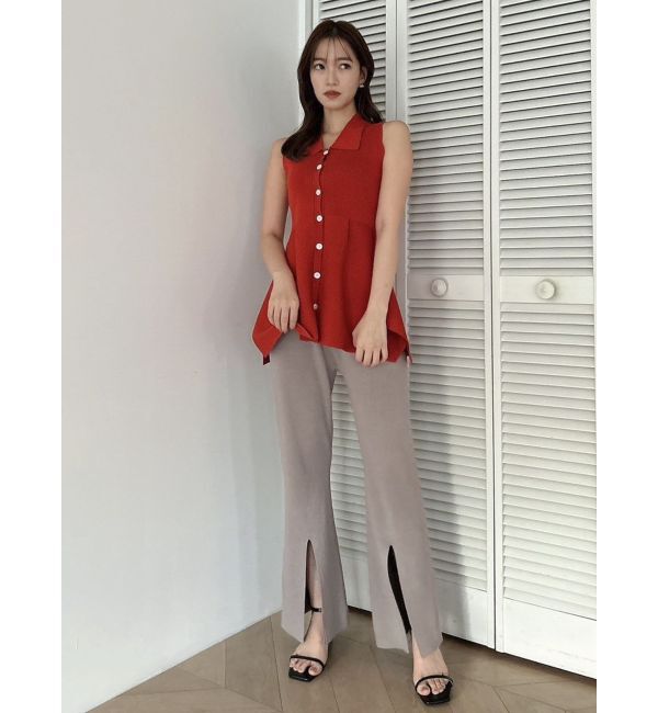 dazzlin「ペプラムニットジレ」|ニット・セーター|