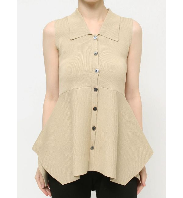 dazzlin「ペプラムニットジレ」|ニット・セーター|