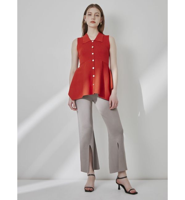 dazzlin「ペプラムニットジレ」|ニット・セーター|