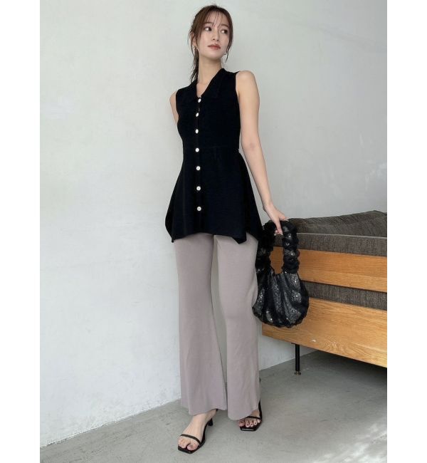 dazzlin「ペプラムニットジレ」|ニット・セーター|