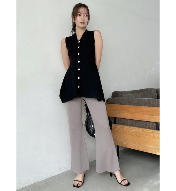 dazzlin「ペプラムニットジレ」|ニット・セーター|