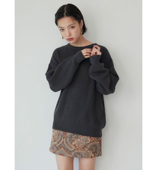 MURUA「バルキーコットンオーバーニット」|ニット・セーター|