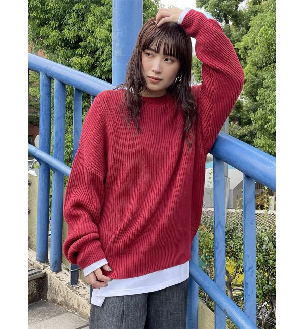 MURUA「バルキーコットンオーバーニット」|ニット・セーター|