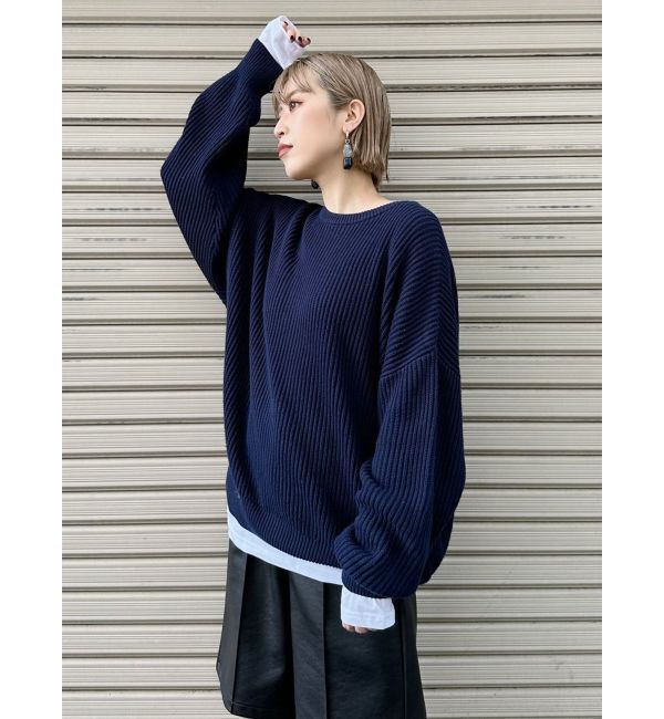 MURUA「バルキーコットンオーバーニット」|ニット・セーター|