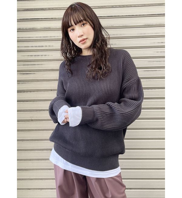 MURUA「バルキーコットンオーバーニット」|ニット・セーター|