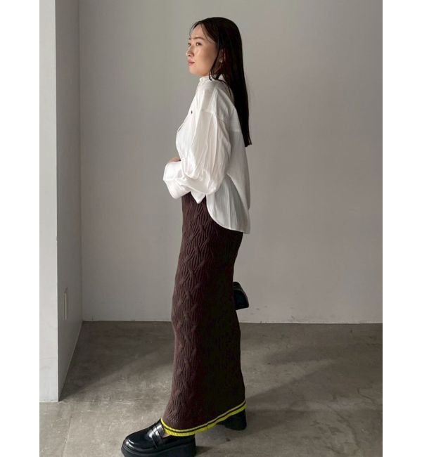 LAGUNAMOON「【POLO BCSコラボ】コットンケーブルニットカーディガンスカートセットアップ」|ワンピース|