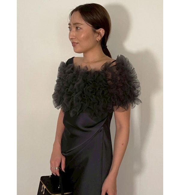 LAGUNAMOON「【ソンイさんコラボ】LADYチュールショールキャミドレス」|ドレス|