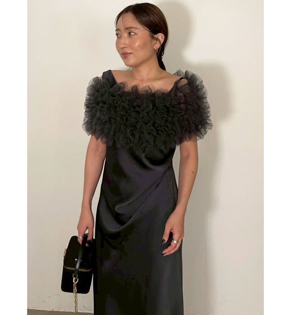 LAGUNAMOON「【ソンイさんコラボ】LADYチュールショールキャミドレス」|ドレス|