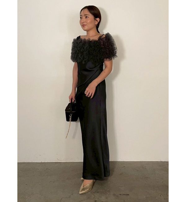 LAGUNAMOON「【ソンイさんコラボ】LADYチュールショールキャミドレス」|ドレス|