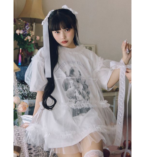 merry jenny「fluffy rabbit tee」|Tシャツ・カットソー|