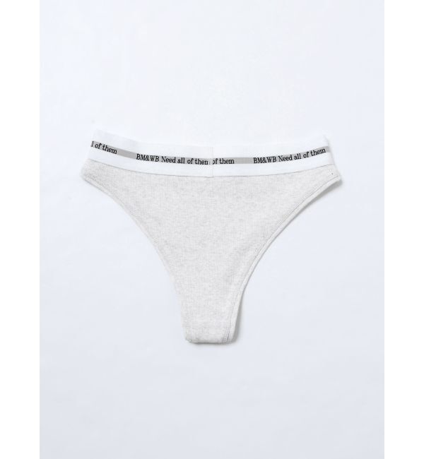 GYDA「BM＆WB JQリブUNDERWEAR」|インナー|ライトグレー