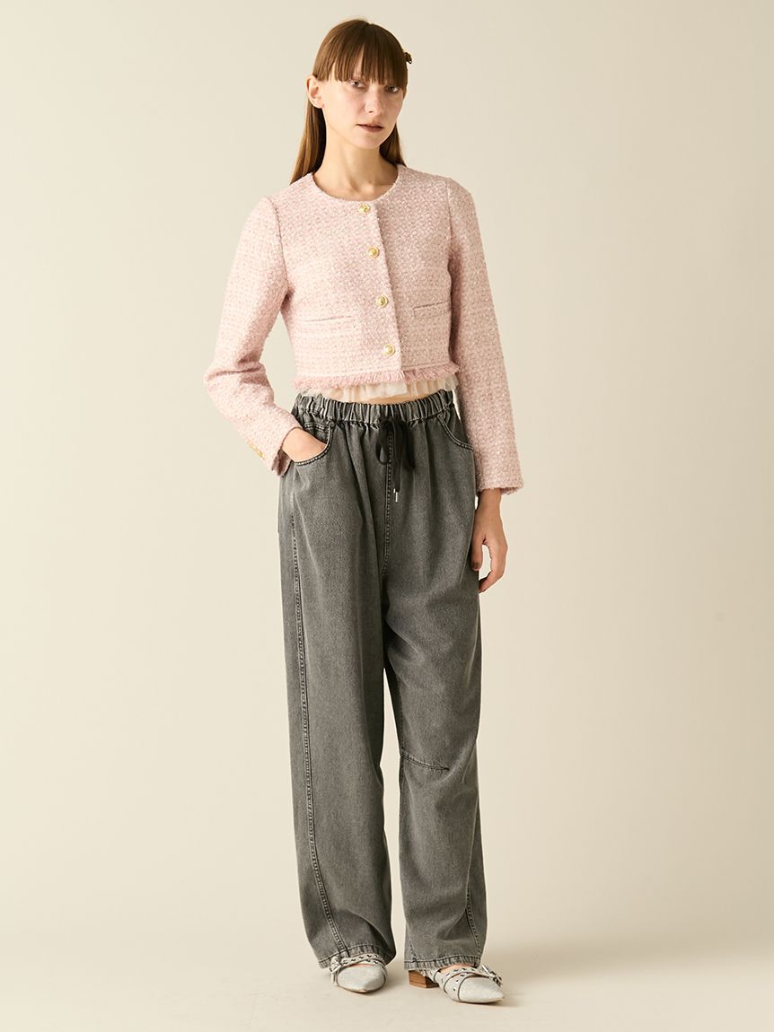 FURFUR「【限定カラー】ツイードジャケット」|ノーカラージャケット|