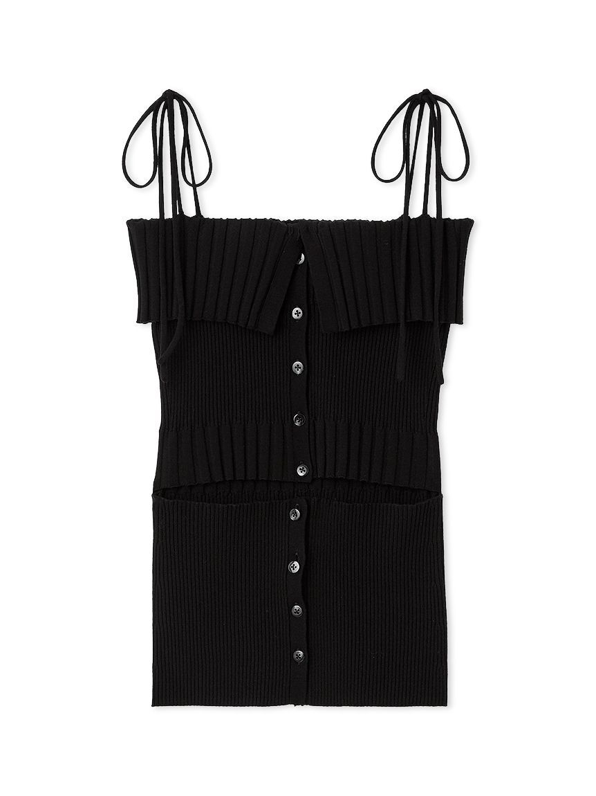 FURFUR「スラッシュデザインニットビスチェ」|ベスト・ジレ|