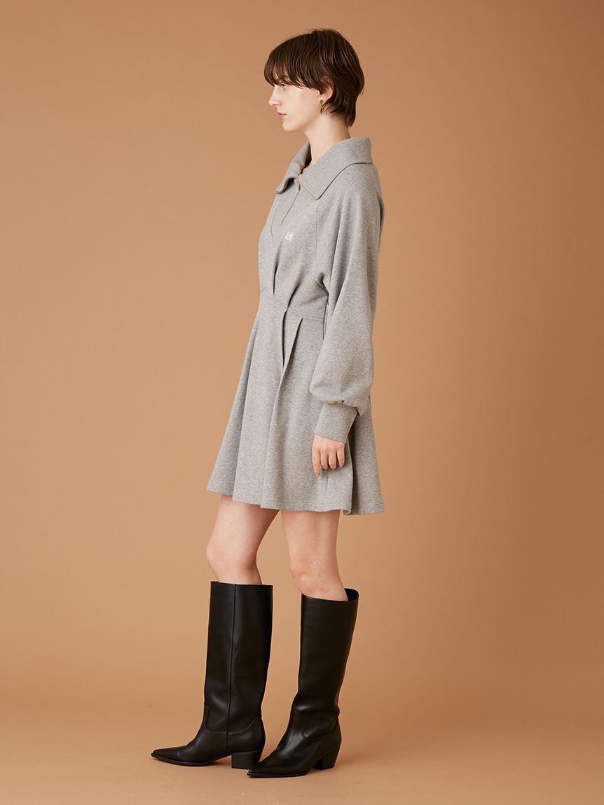 FURFUR「ハーフジップスウェットミニワンピース」|ワンピース|