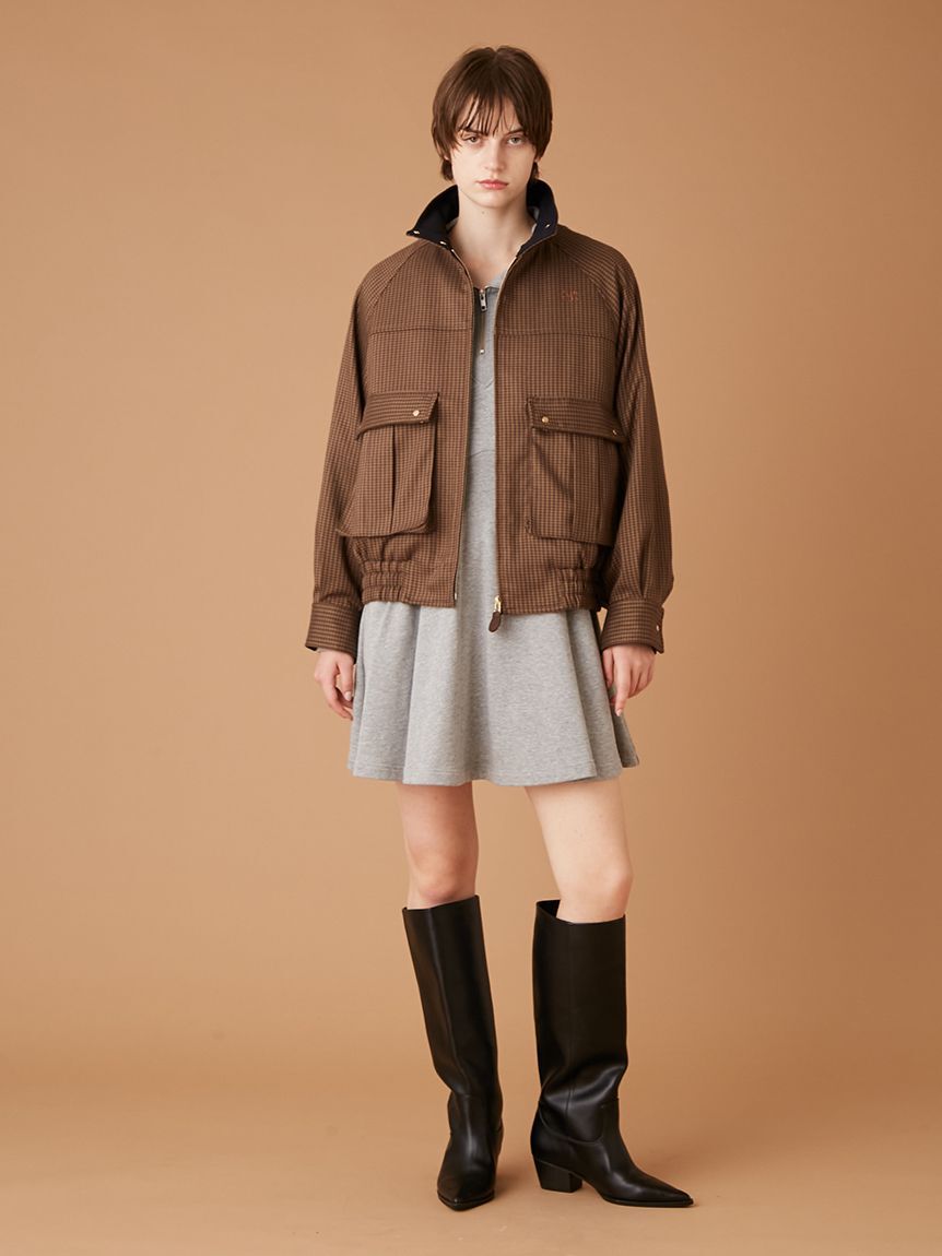 FURFUR「ハーフジップスウェットミニワンピース」|ワンピース|