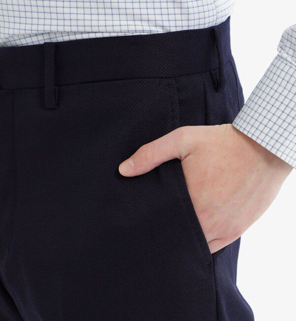 MACKINTOSH PHILOSOPHY「トロッター トラウザーズ #000（ナンバーゼロ）バーズアイストレッチ リサイクル」|スラックス|