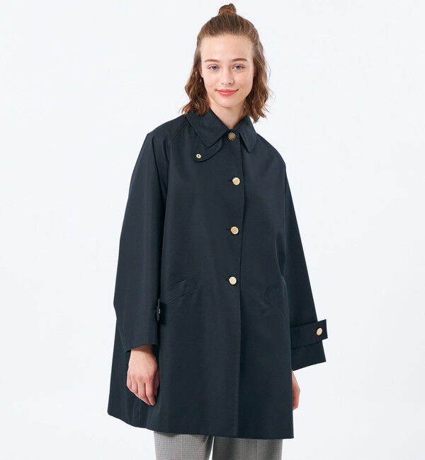 MACKINTOSH PHILOSOPHY「【WELBURY(ウェルベリー)】シャンブレーギャバジン」|ステンカラーコート|ネイビー