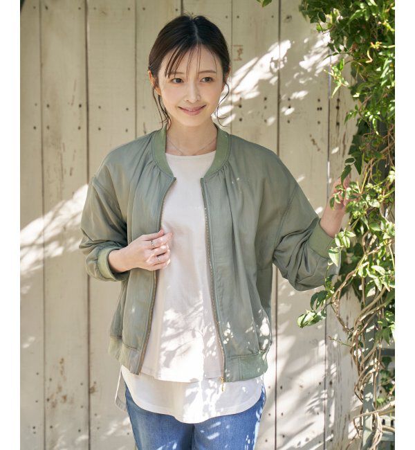 ikka「シアMA-1」|ブルゾン・スタジャン|