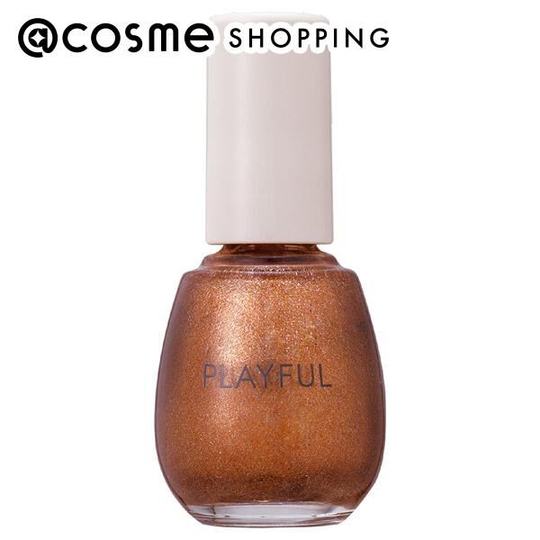  「PLAYFUL（プレイフル） アップデートネイル ＜pun-18＞グリッターブラウン (10ml)」|ネイルカラー|その他