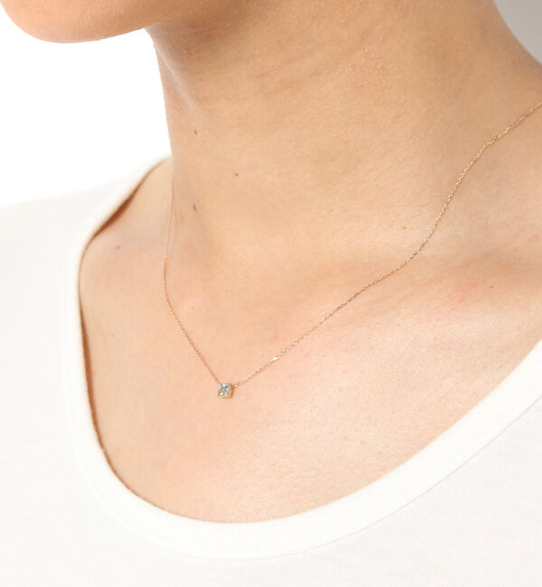 JUPITER「【シリーズ累計販売 4000点突破！】【K10】天然石ネックレス/3月誕生石/アクアマリン」|ネックレス|