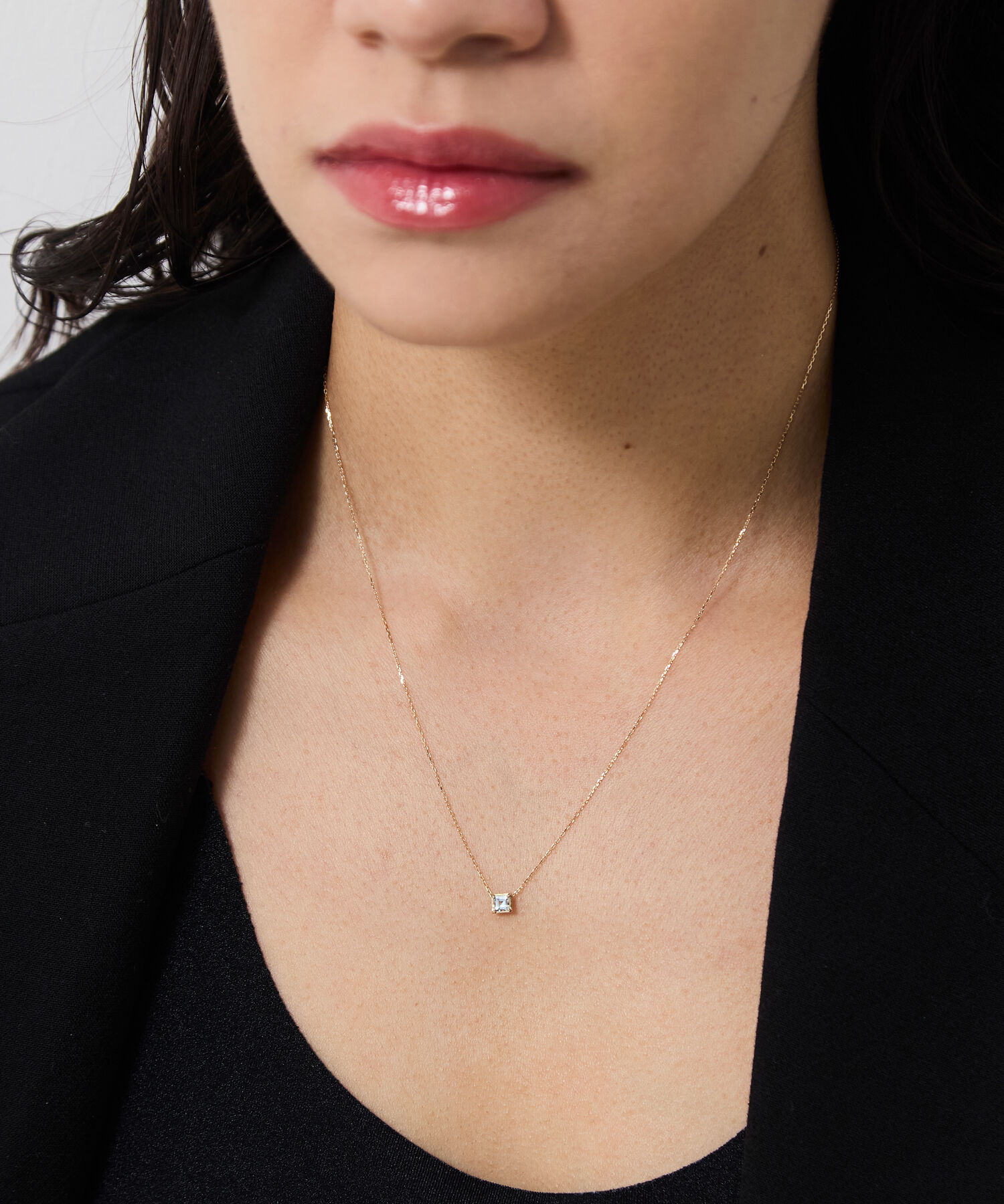 JUPITER「【シリーズ累計販売 4000点突破！】【K10】天然石ネックレス/3月誕生石/アクアマリン」|ネックレス|