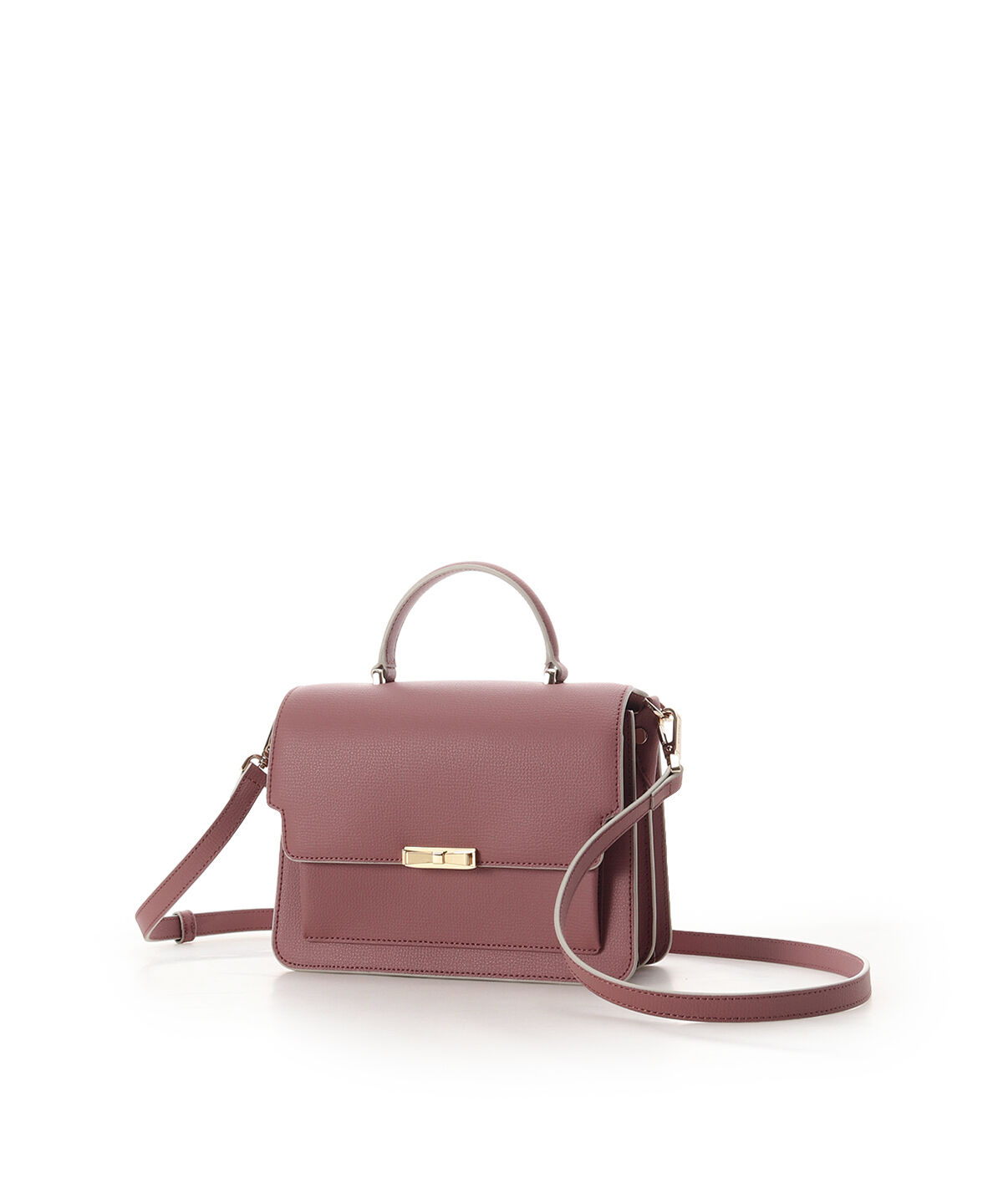 Samantha Thavasa「リボンモチーフ金具スプリットレザーワンハンドルバッグ」|ハンドバッグ|