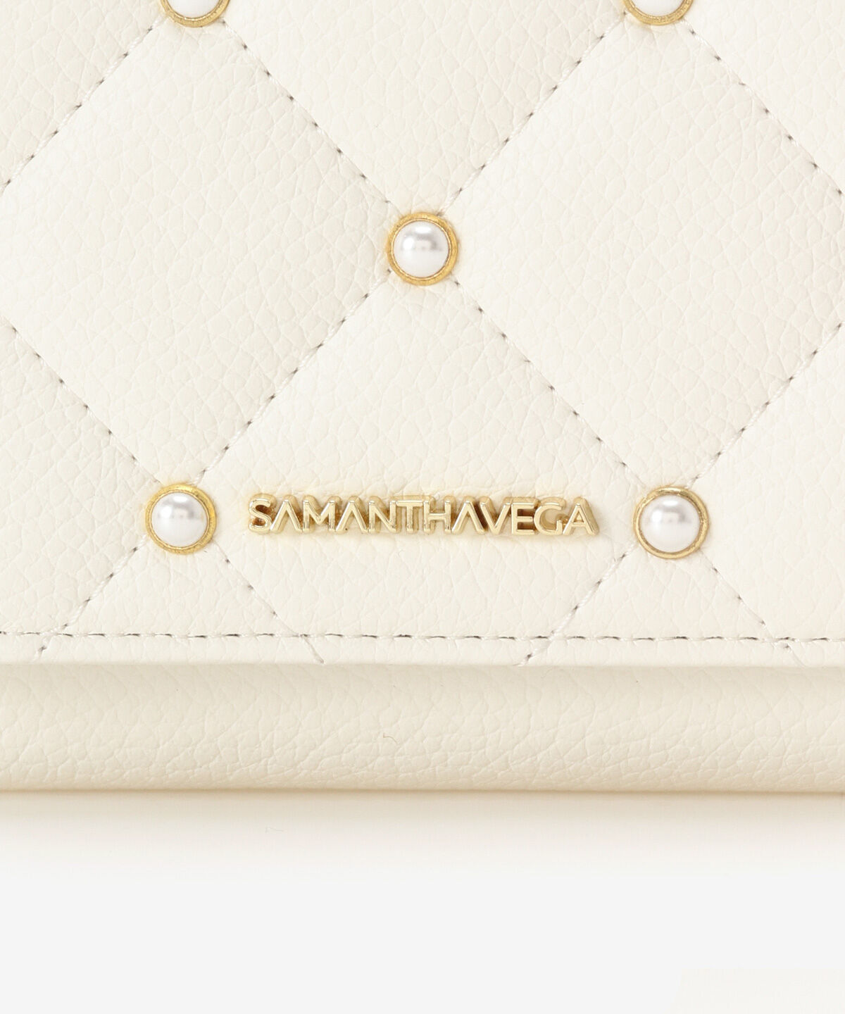 Samantha Vega「キルティングパールフラッター折財布」|財布|